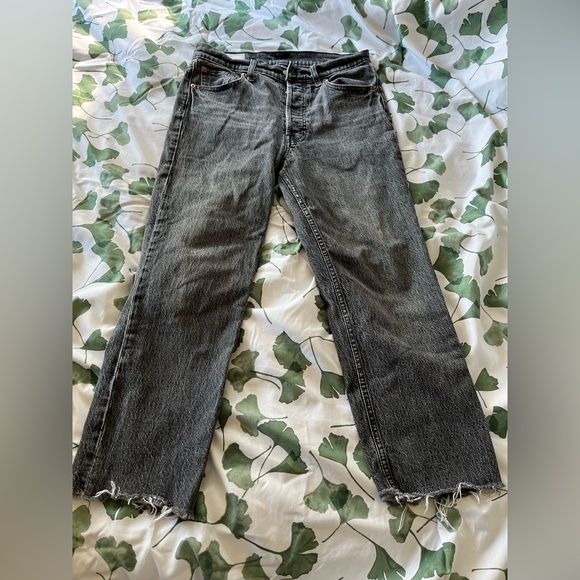 Gap High Rise Cheeky Straight Jeans With Washwell - Size: US 28 Petite - Picture 4 of 7